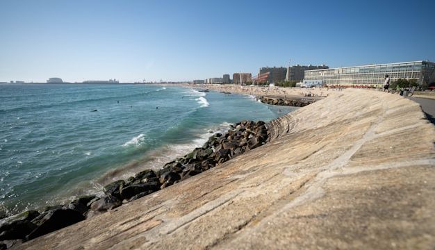 Der Strand von Matosinhos in Porto